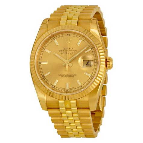 rolex datajust gold|gold Rolex Datejust for sale.